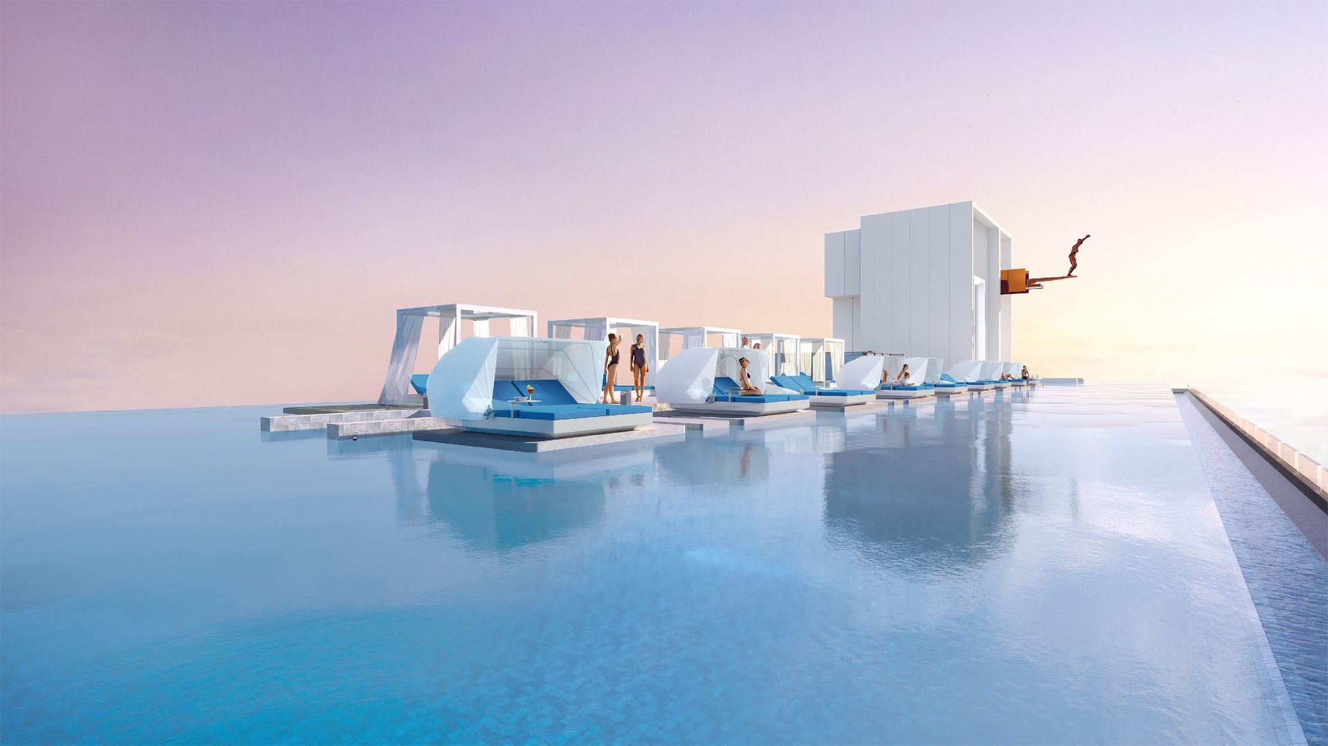 The Fiddlewoodz 360 Santorini Sky Pool