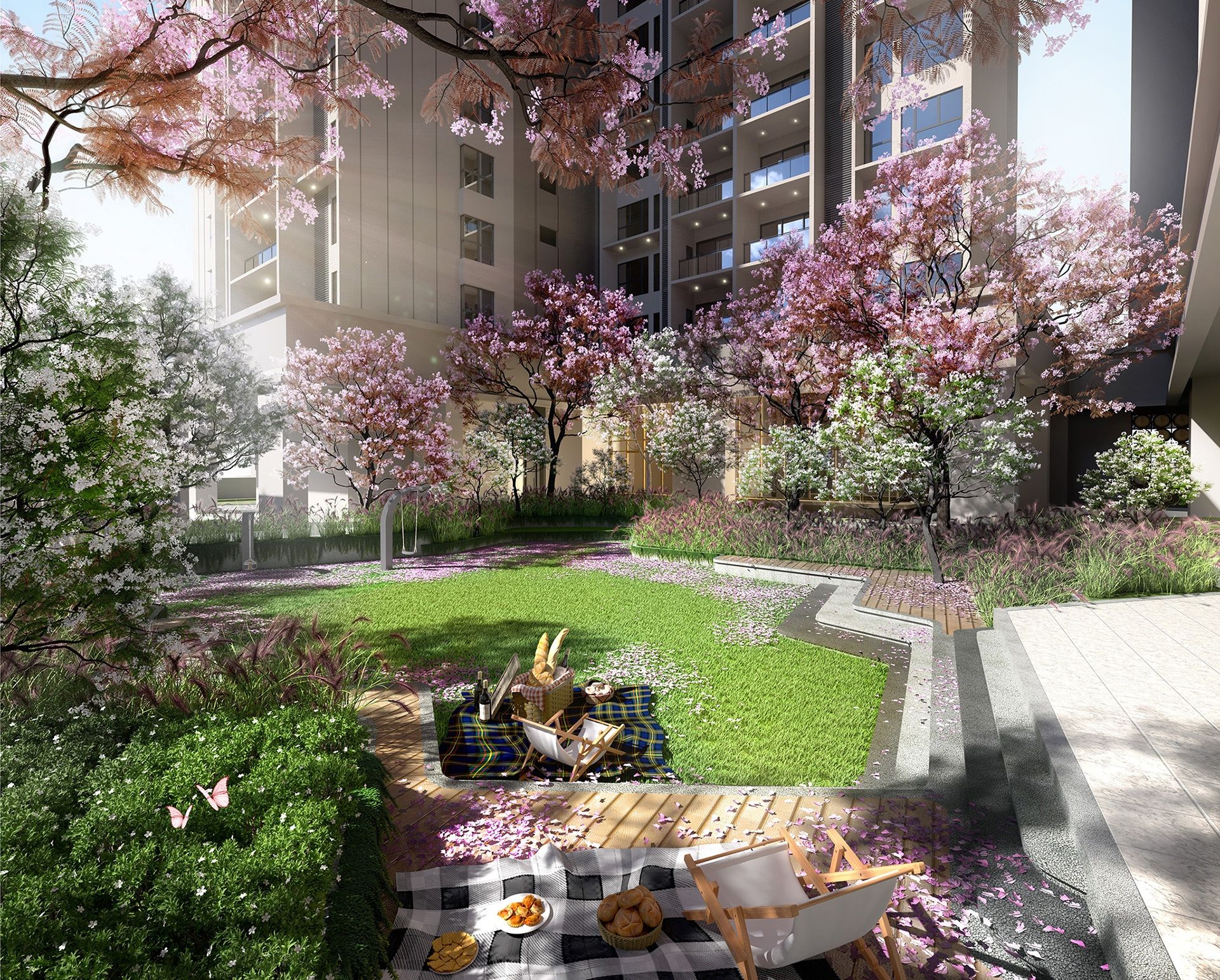 The Fiddlewoodz Sunken Play Lawn